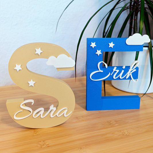 Personalisierte 3D Namensdeko mit Wunschname
