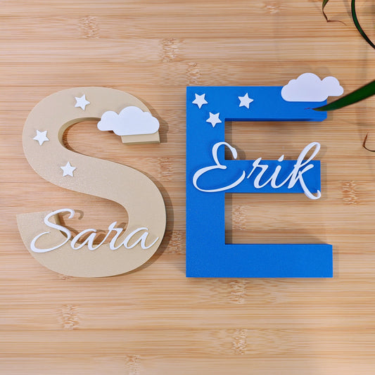 Personalisierte 3D Namensdeko mit Wunschname