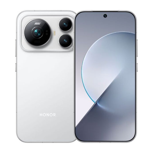 Honor Magic 9 in Weiß, Vorder- und Rückseite
