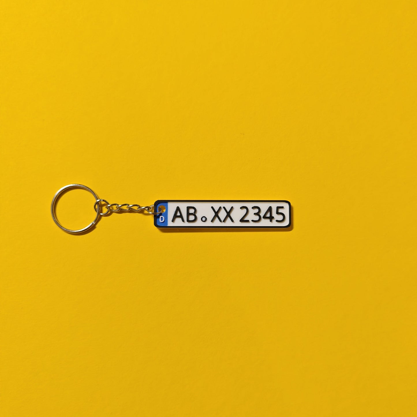 Personalisierter Nummernschild Schlüsselanhänger