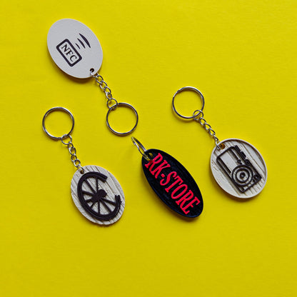 NFC TAG Kechain, custom logo