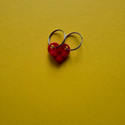 Heart keychain in LEGO style