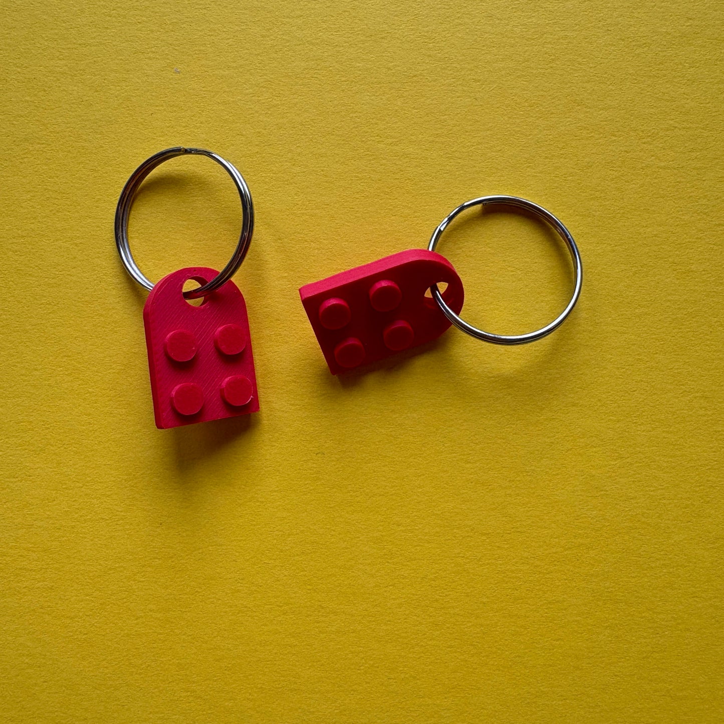 Herz Schlüsselanhänger im LEGO-Style
