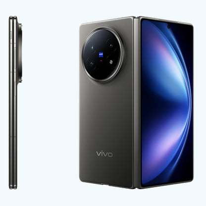 Vivo X Fold 5 Black color, side and back view