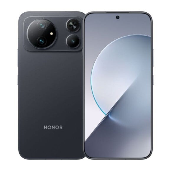 HONOR Magic 9 Power Edition in Schwarz, Vorder- und Rückseite