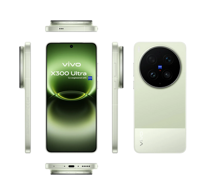 Vivo X300 Ultra front view green color